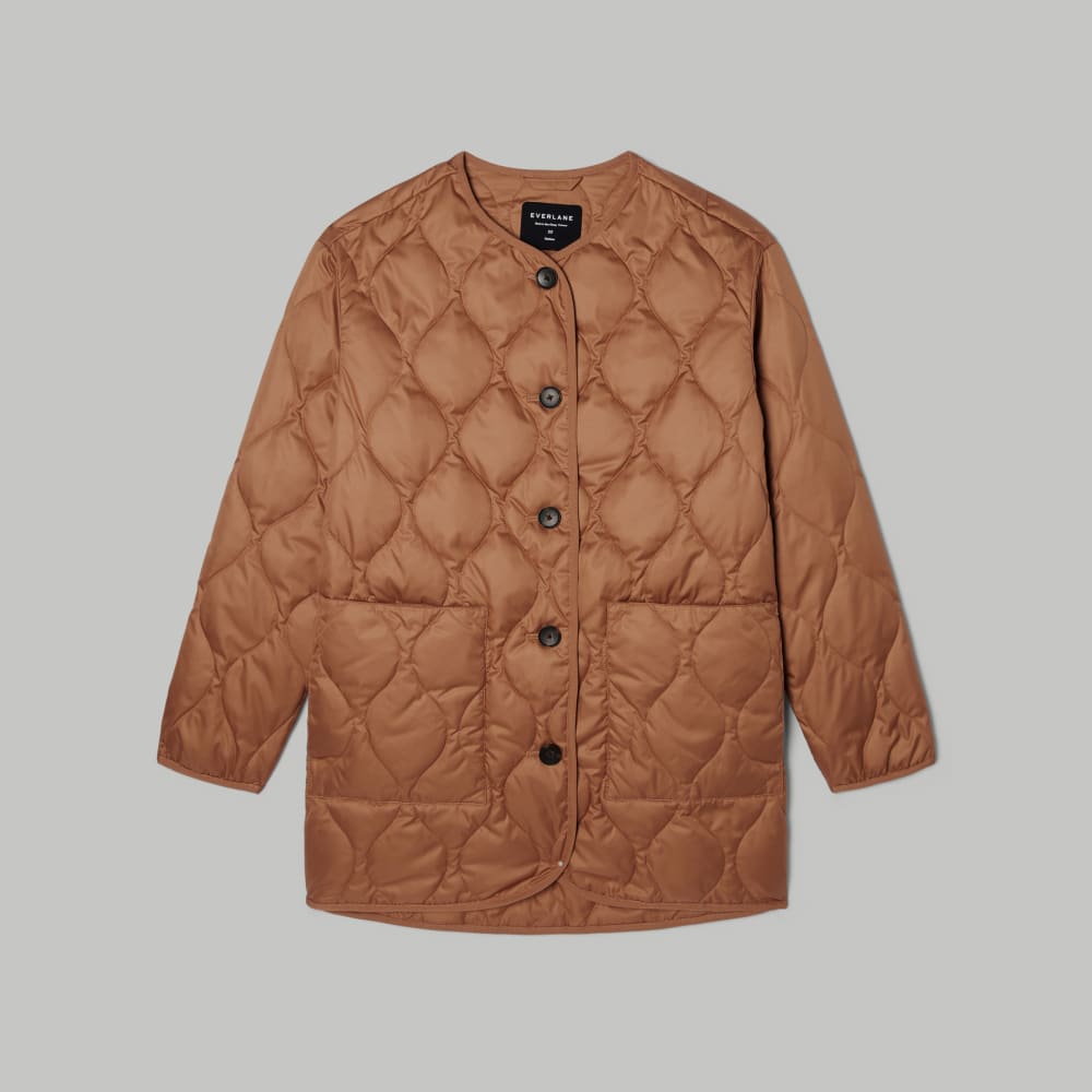 The Quilted Liner | Tawny Brown