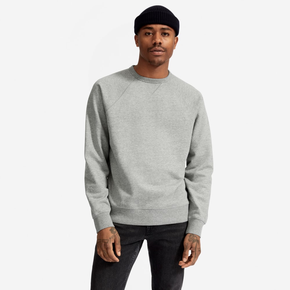 The Unisex French Terry Crew |  Heathered Grey