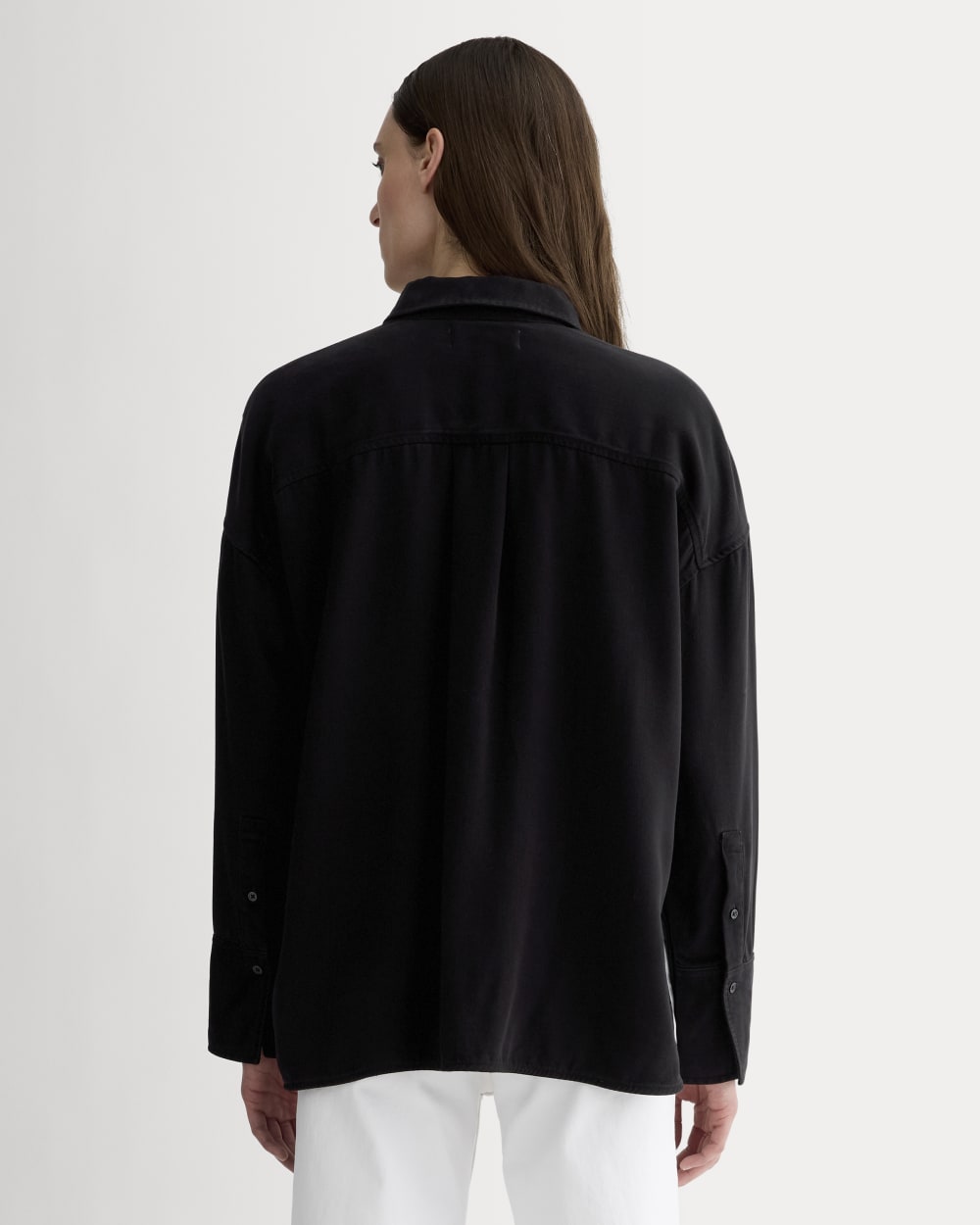 The Boxy Overshirt in Buttersoft | Black