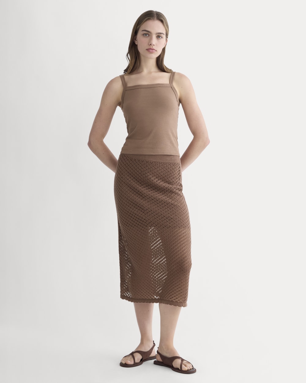 The Essential Square-Neck Tank | Mocha