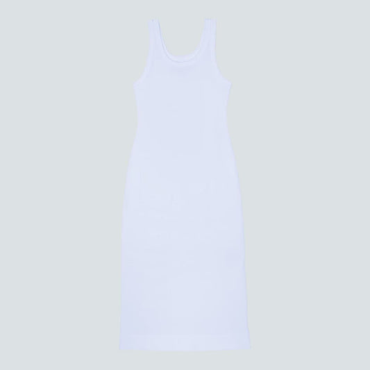 The ’90s Rib Dress | White