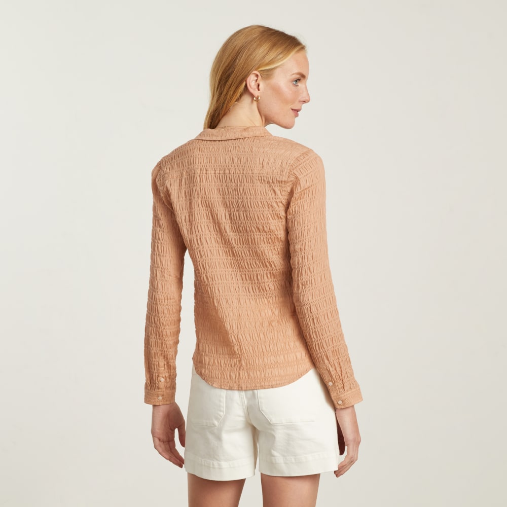 The Button Smock Top | Hazelnut