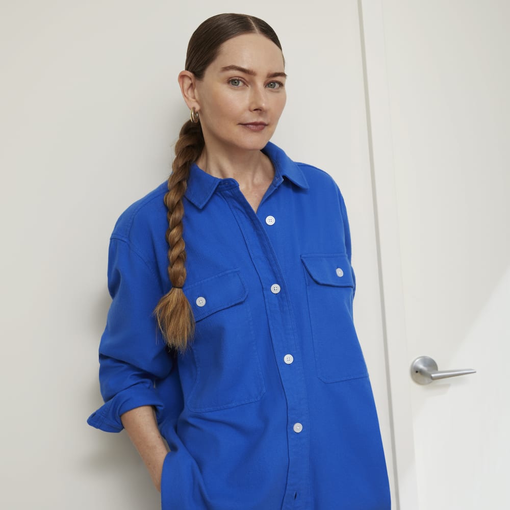 The Classic Cotton Flannel Shirt | Lapis Blue