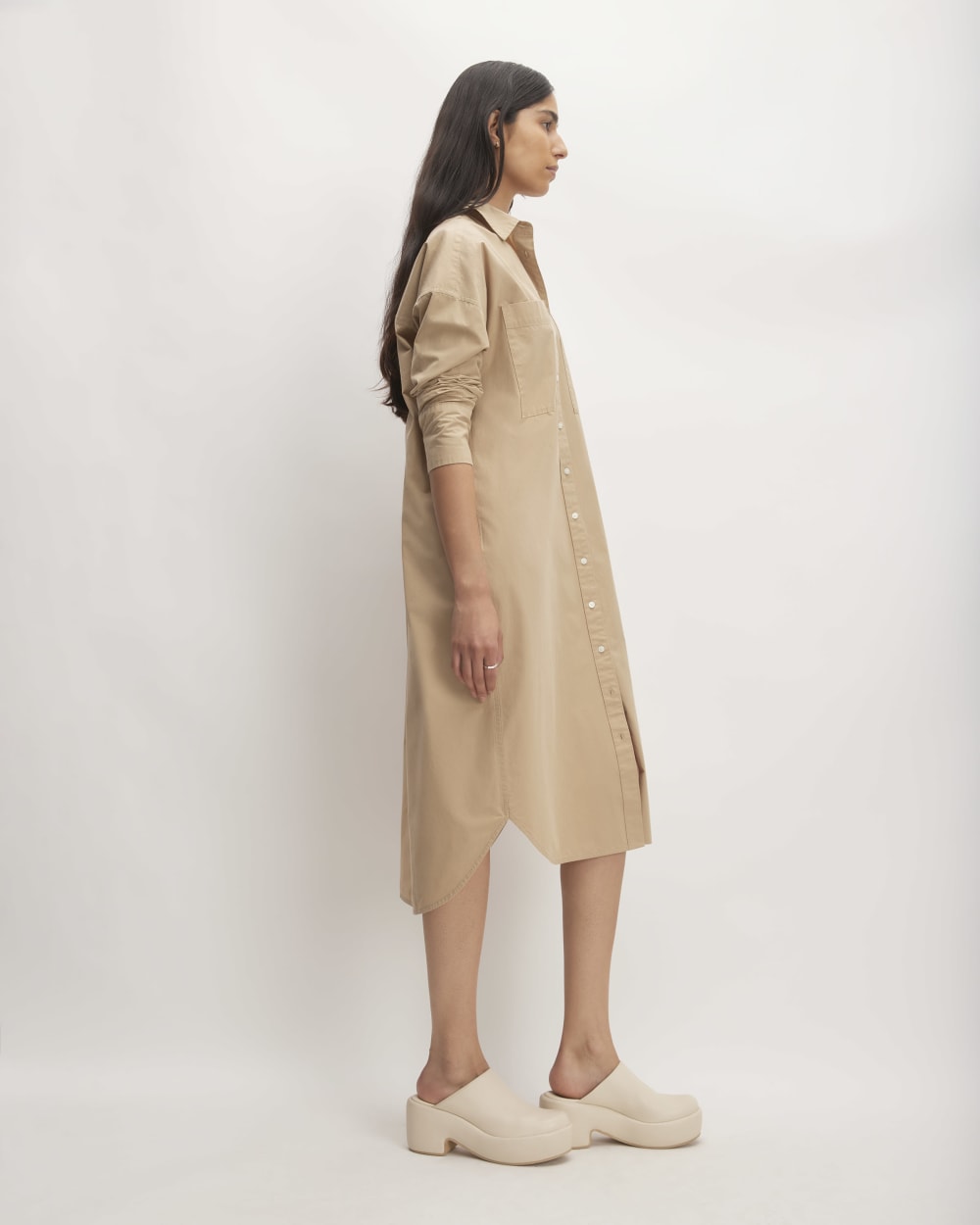 The Midi Cotton Shirt Dress | Cornstalk