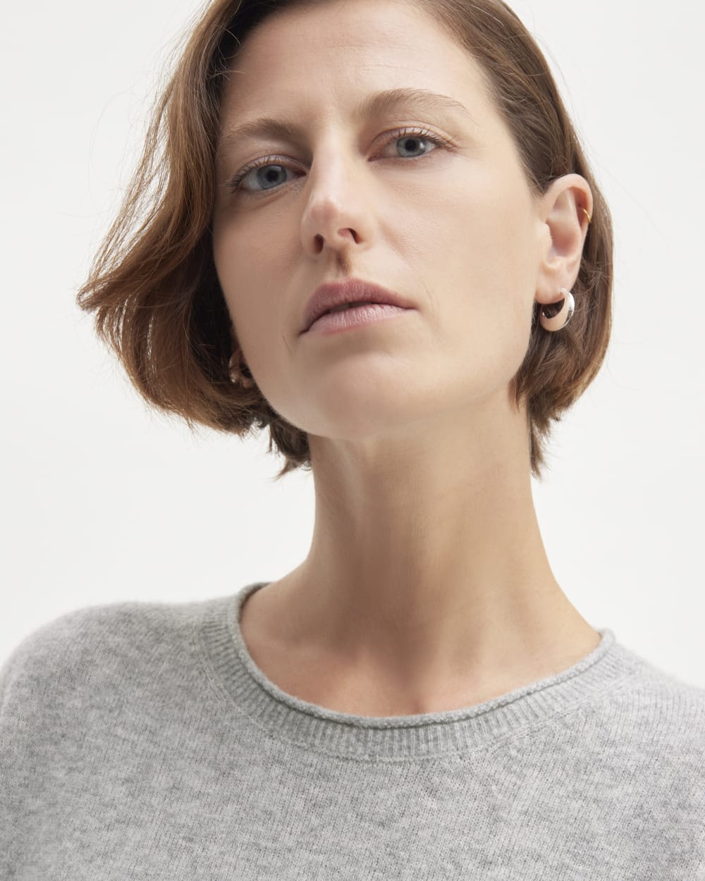 The Cozy-Stretch Crew | Heathered Grey