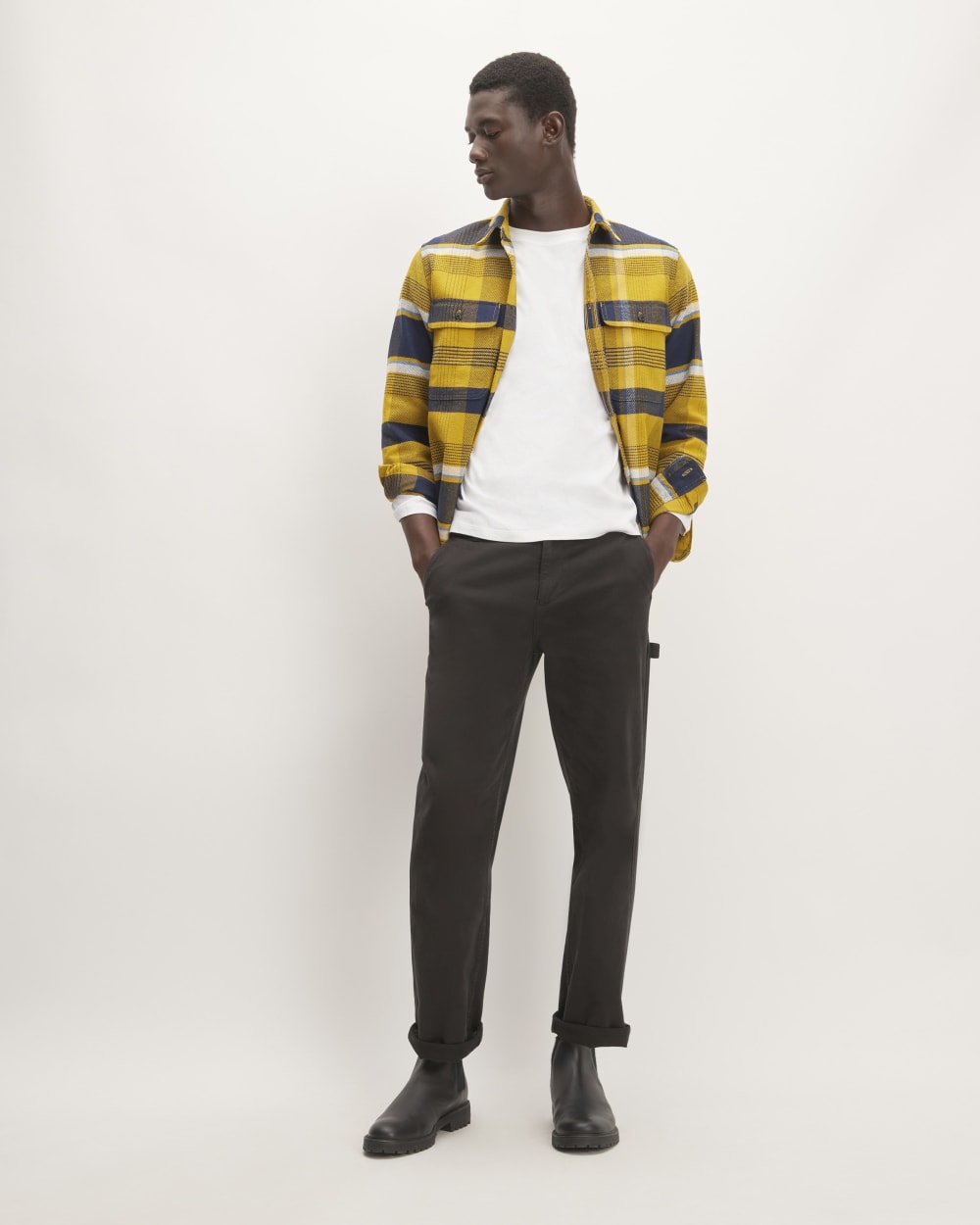 The Heavyweight Overshirt | Uniform | Honey / Heritage Blue / Navy / Bone