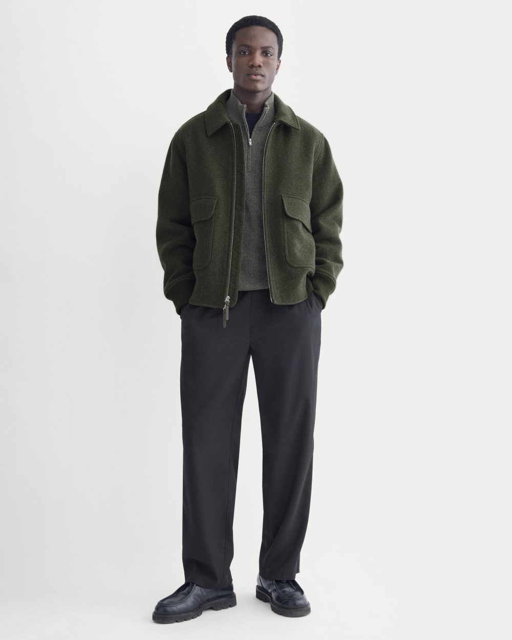 ReWool Flight Jacket | Heather Beech