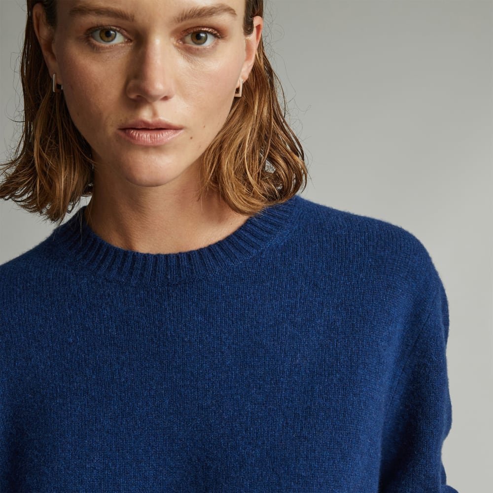 The Everyone Cashmere Crew | Bright Navy