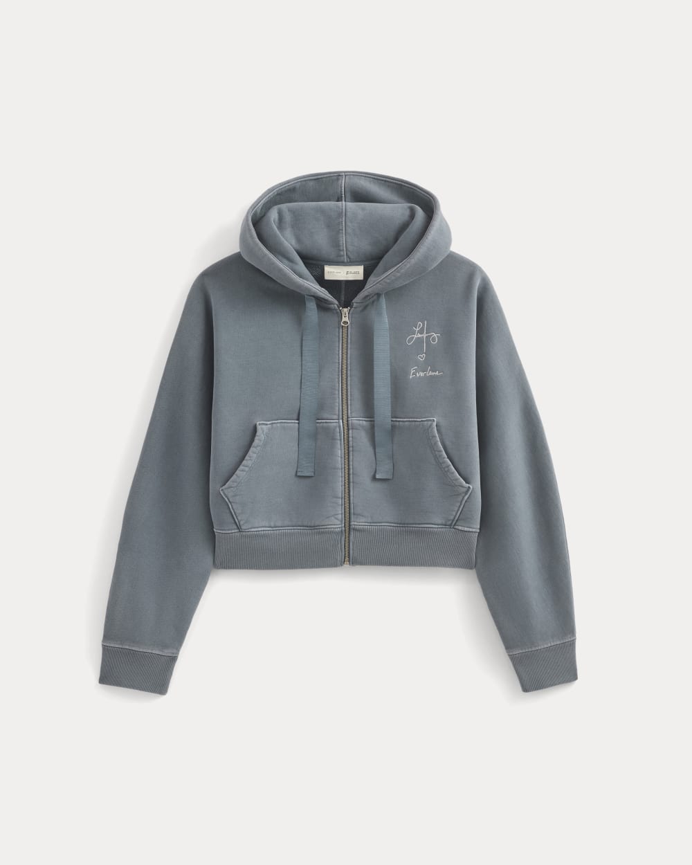 Everlane x The Laufey Foundation Cropped Full-Zip Hoodie | Vintage Indigo