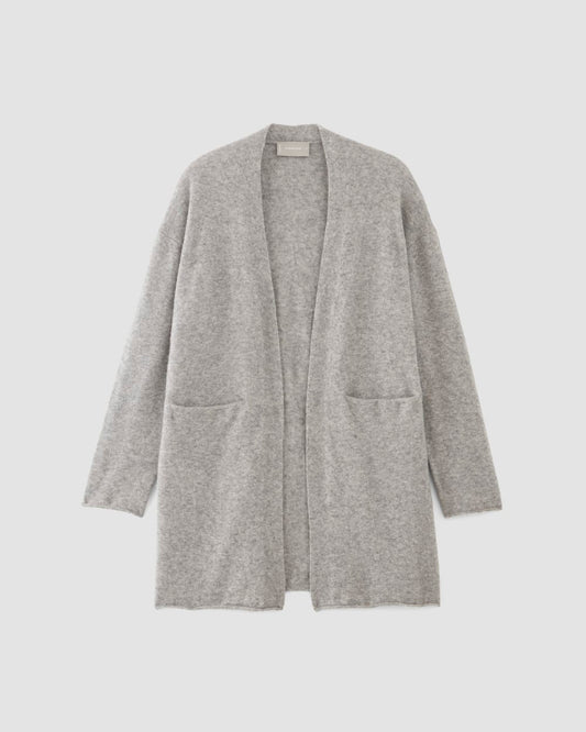 The Cozy-Stretch Long Cardigan | Heathered Grey
