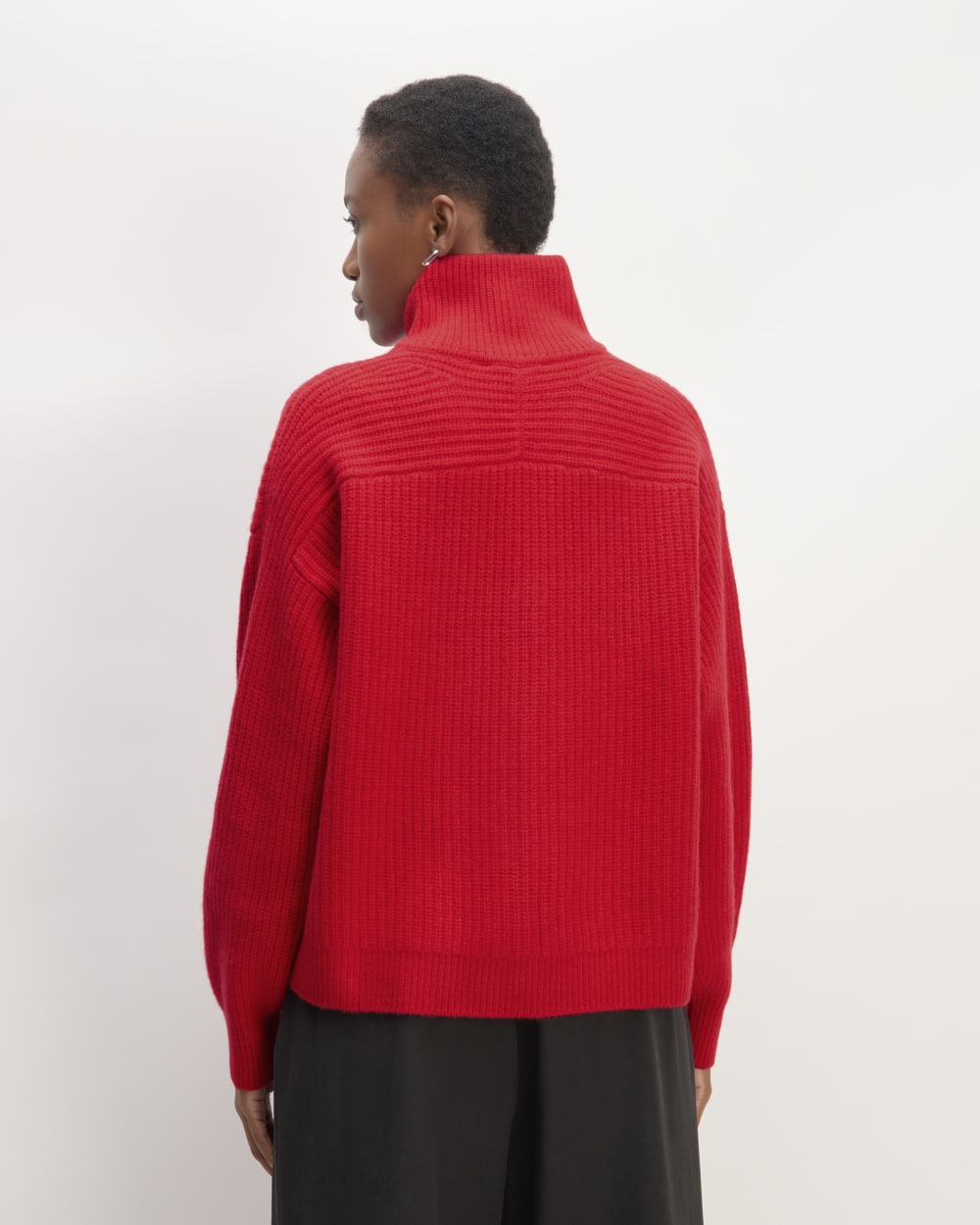 The Half-Zip Sweater in Luxe Merino | Classic Red