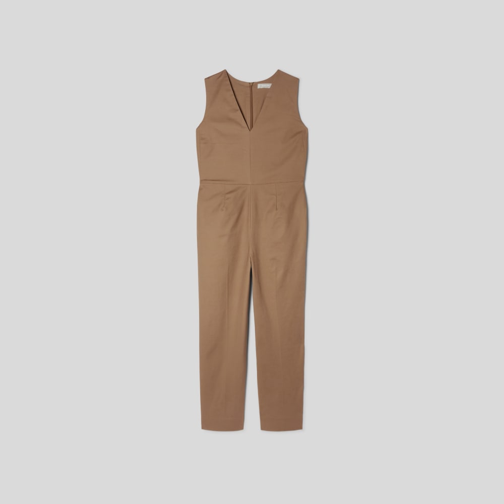 The Structured Cotton Jumpsuit | Toasted Coconut