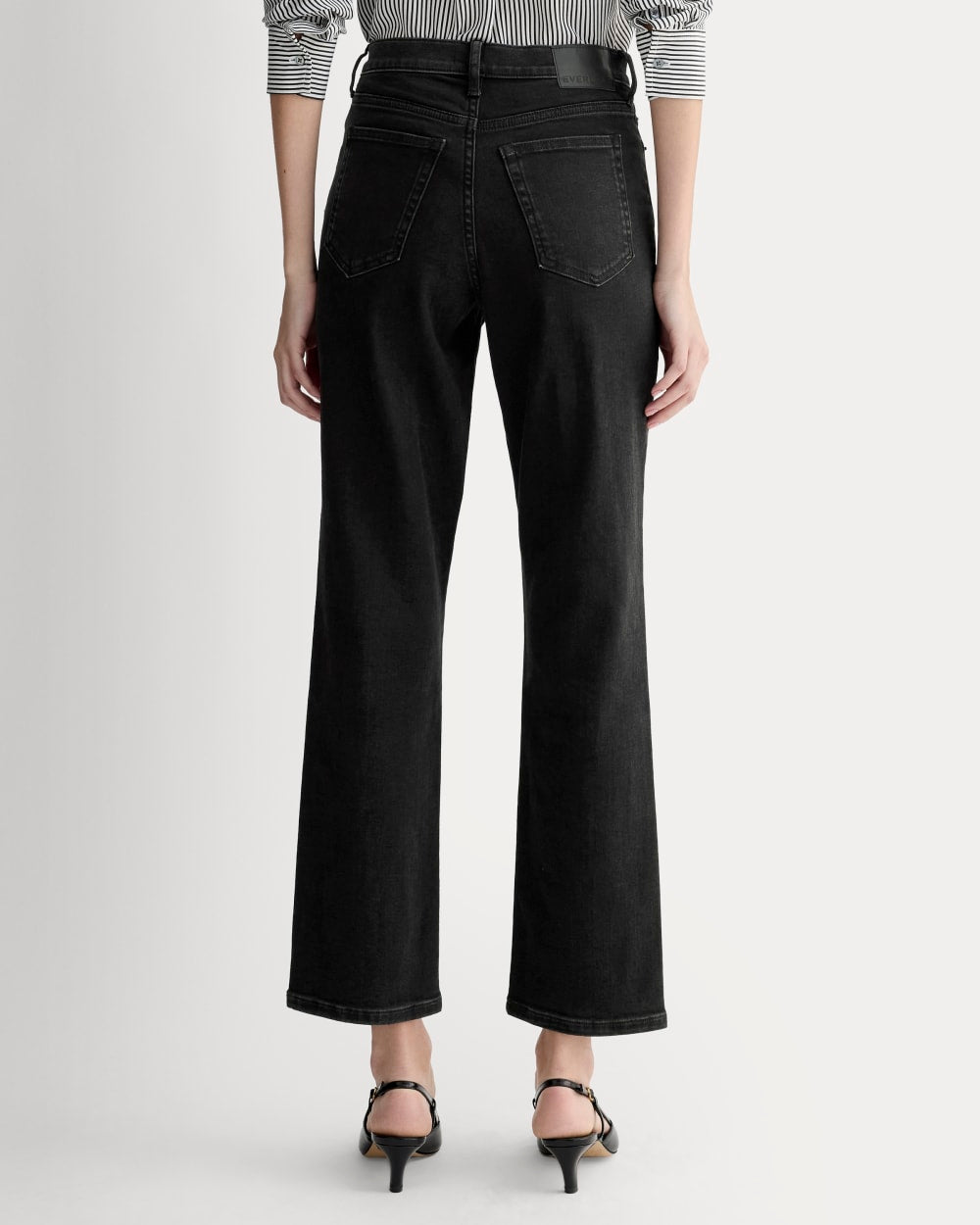 The High-Key Stovepipe Jean | Washed Black