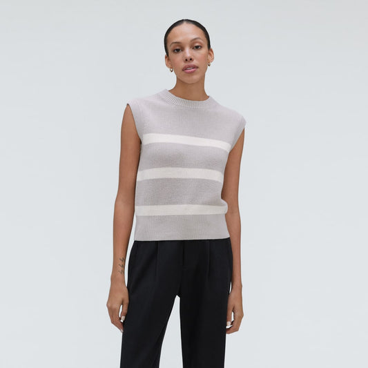 The Cotton Summer Sweater Tank | Moonlight Cloud / Canvas