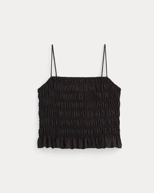 The Smocked Tank | Black