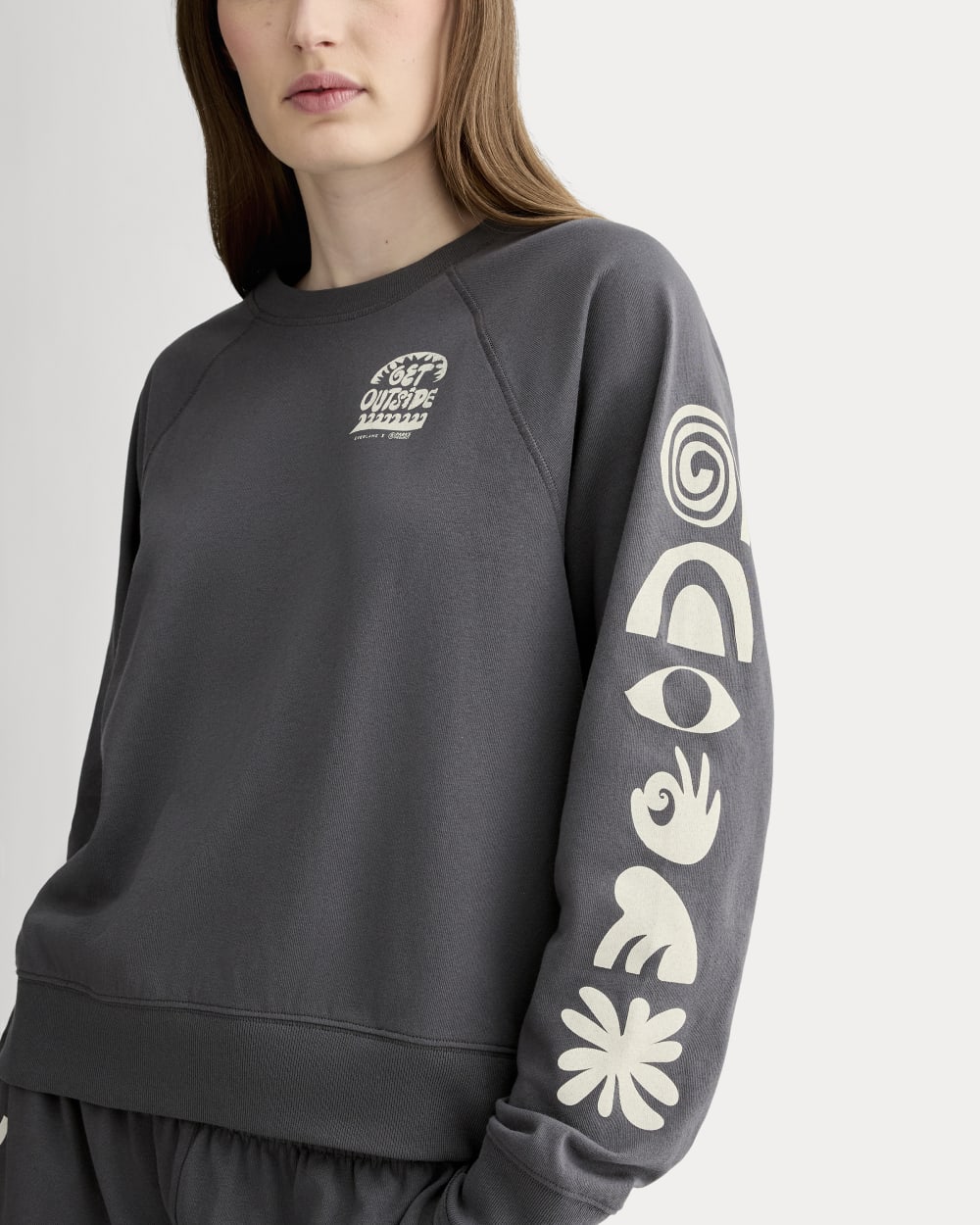 The Everlane x Parks Project Off-Duty Long-Sleeve Tee | Forged Iron / Natural