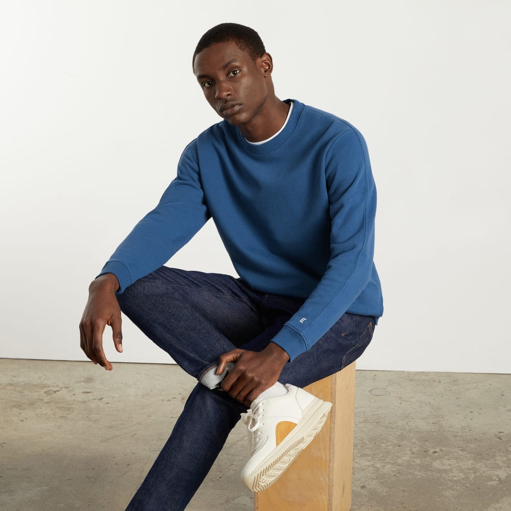 The Track Crewneck Sweatshirt | Deep Blue