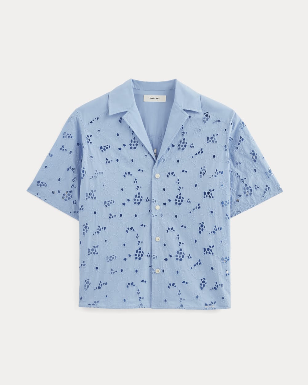 The Eyelet Camp Shirt | Sky Blue