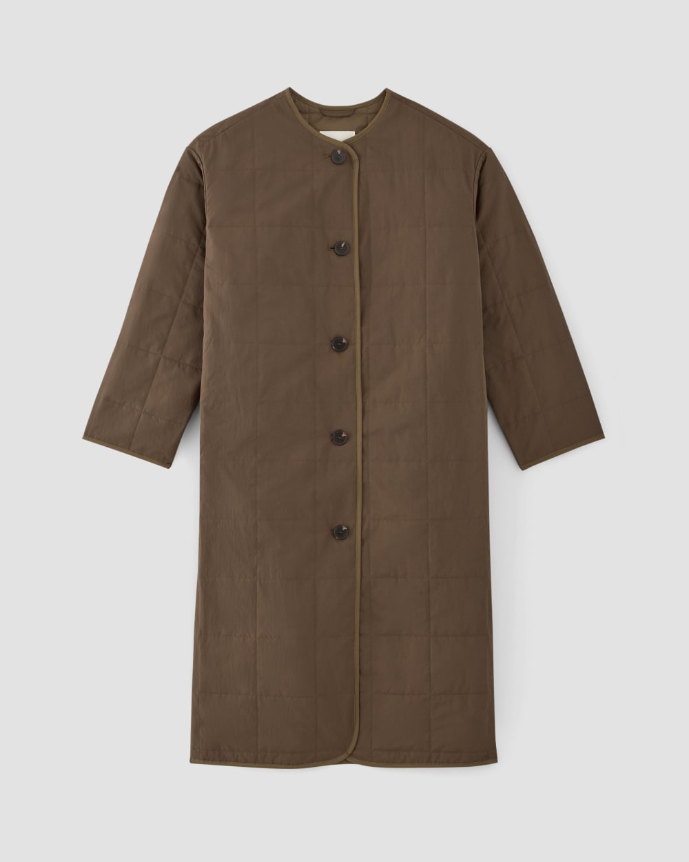 The ReNew Quilted Long Liner | Cocoa