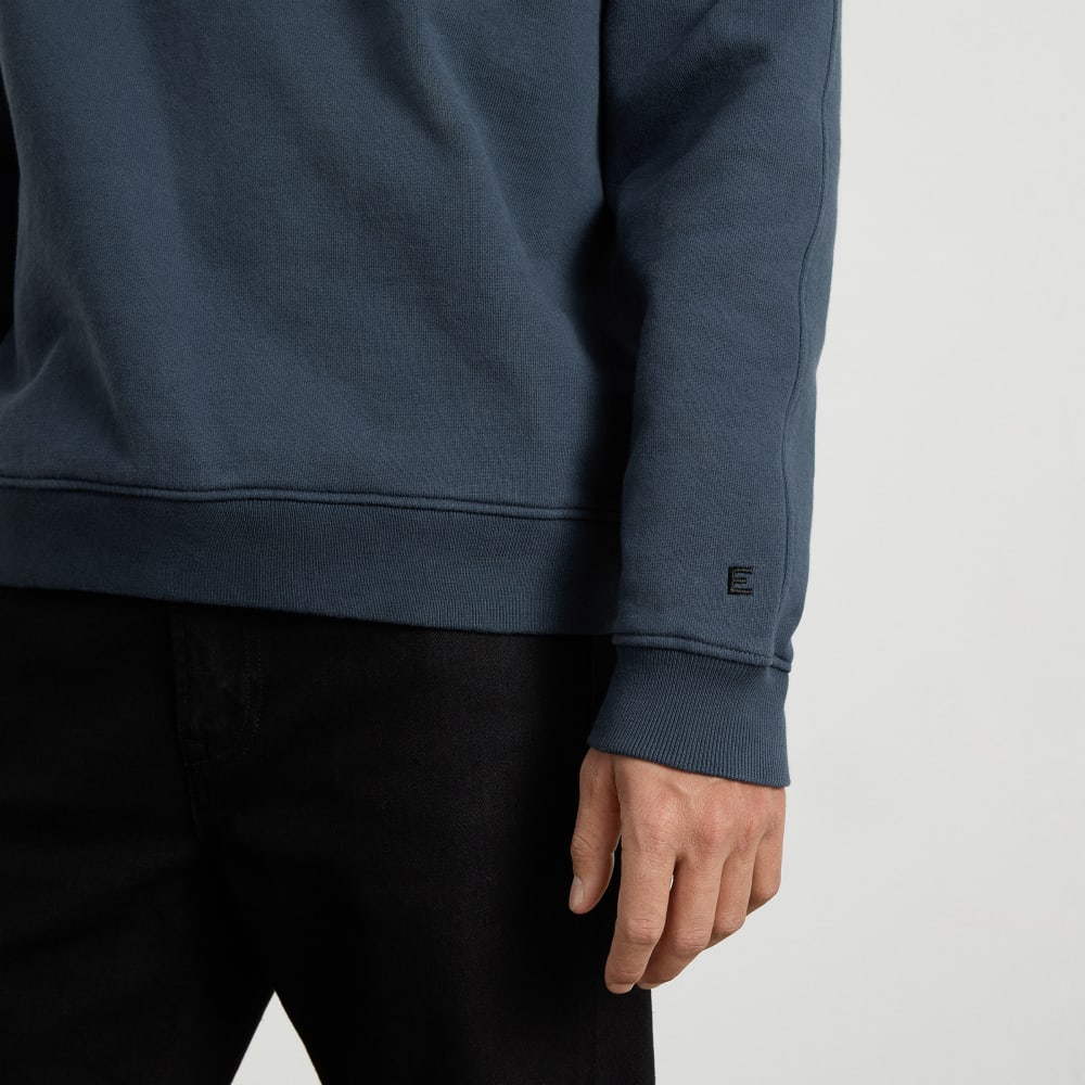 The Track Crewneck Sweatshirt | Kingfisher Blue