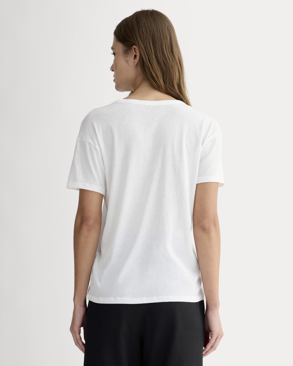 The Air Scoop-Neck Tee | White