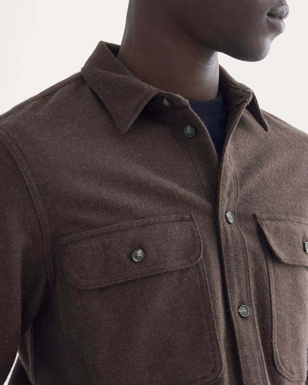 The Heavyweight Overshirt | Uniform | Heather Earth Brown