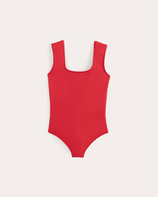 The Form Square-Neck Bodysuit | Classic Red
