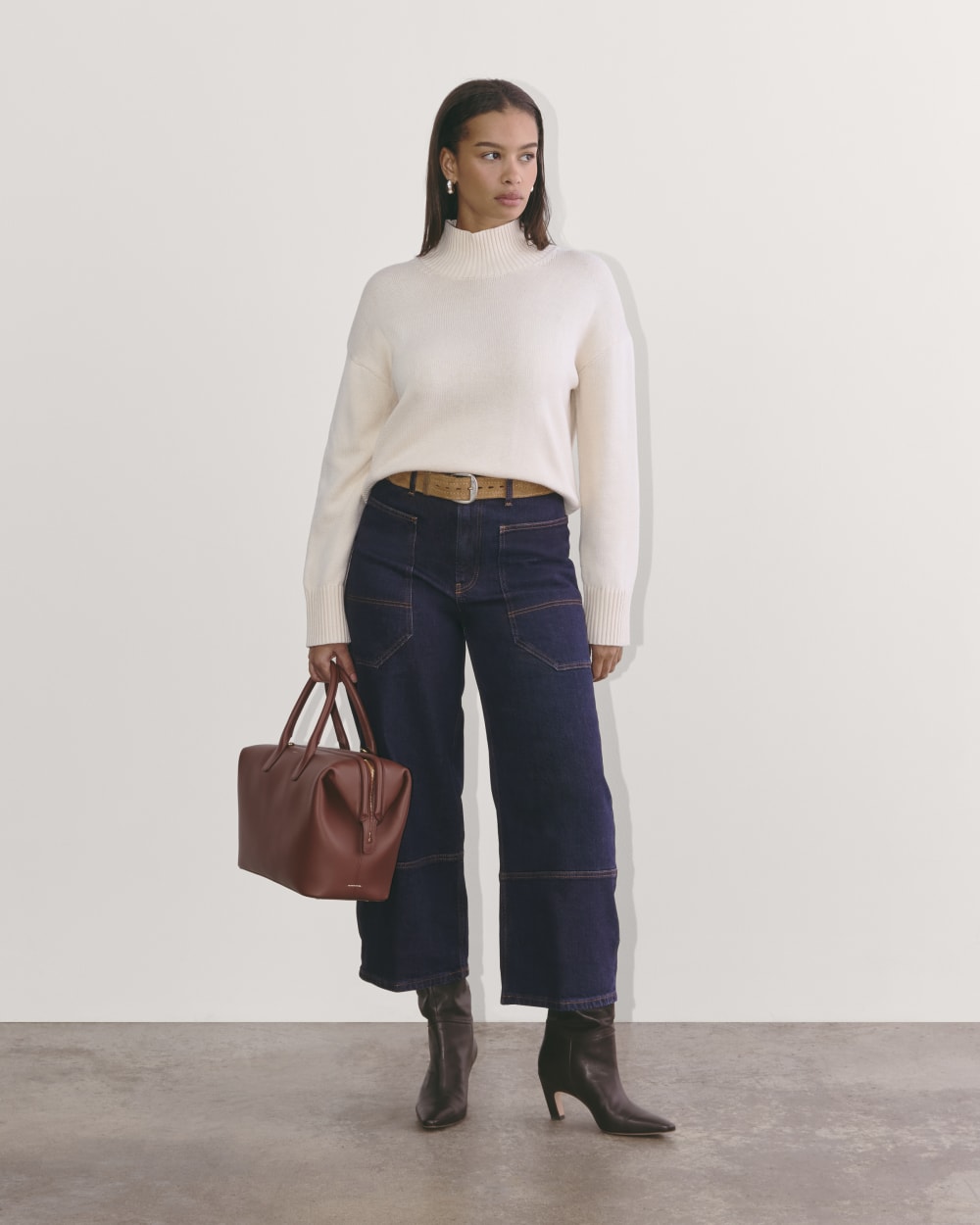 The Way-High® Gardener Cropped Jean | Deep Rinse