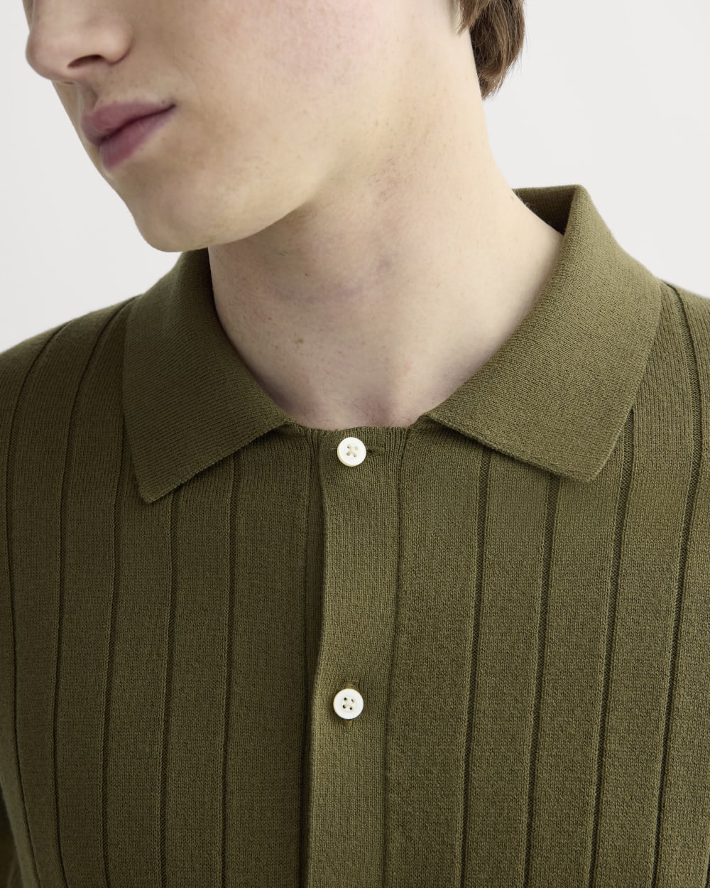 The No-Sweat Button-Down Polo | Olive