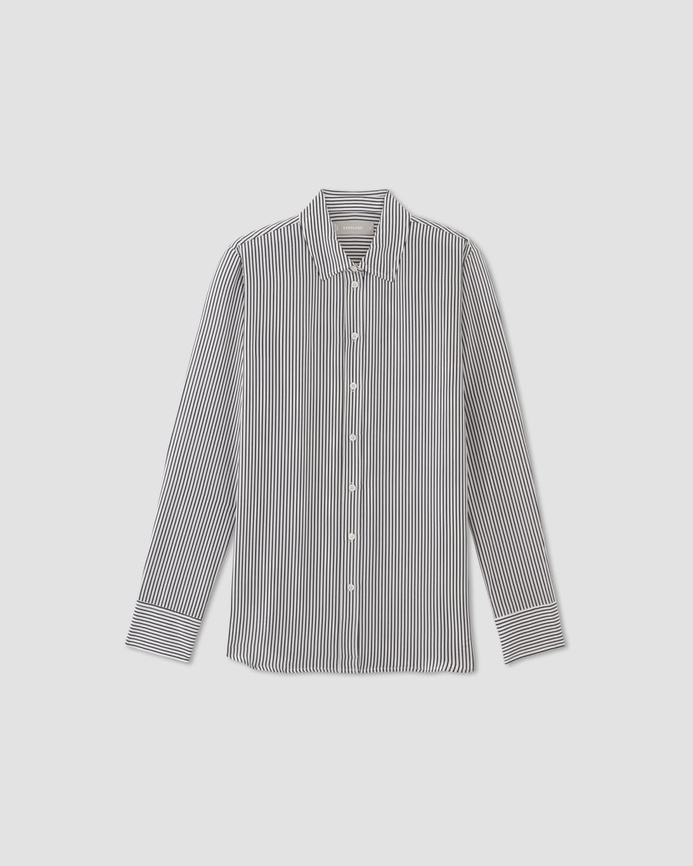 The Must-Have Shirt in Washable Silk | Black / White