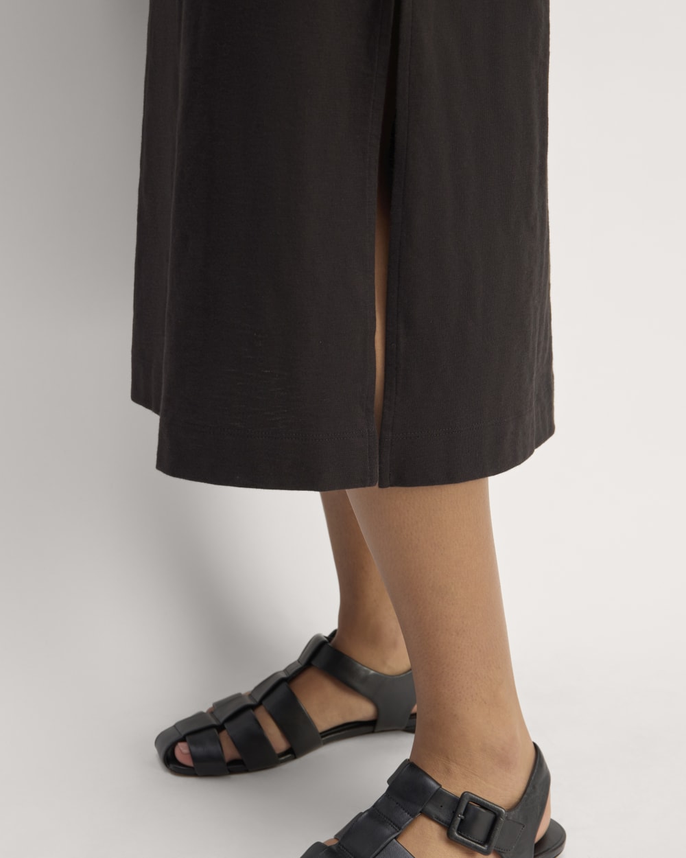 The Muscle Tee Midi Dress | Black