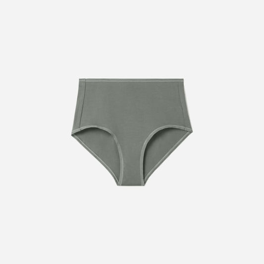 The Cotton High-Rise Hipster | Dark Sage