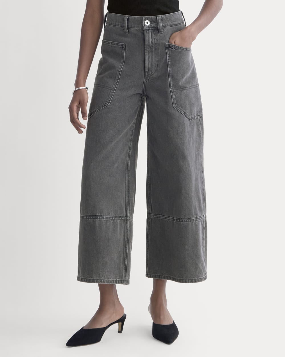 The Way-High® Gardener Cropped Jean | Washed Grey