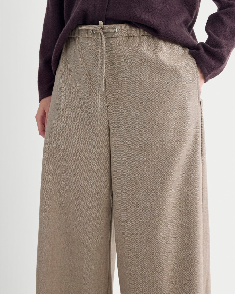 The Pull-On Trouser in Tailor Twill | Light Taupe