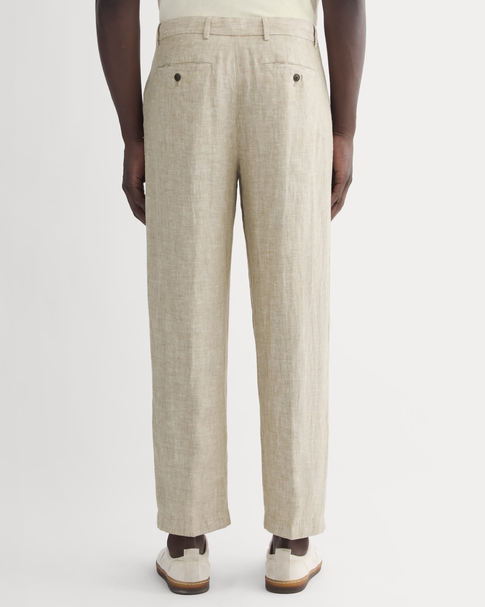 The Linen Pleated Trouser | Cornstalk Chambray