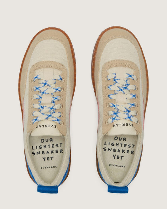 The Tread-Bare Sneaker | Canvas / Lapis Blue / Classic Red