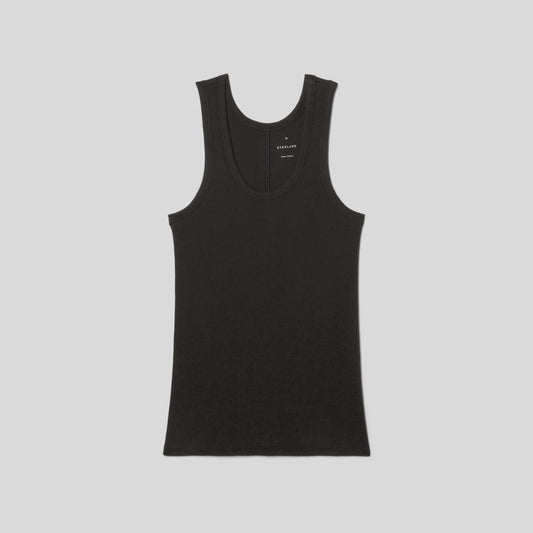 The Luxe Rib Tank | Black