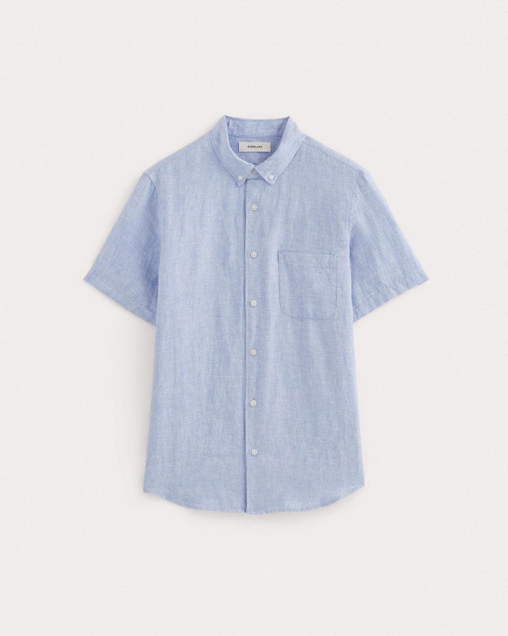 The Classic Short-Sleeve Shirt in Linen | Light Blue