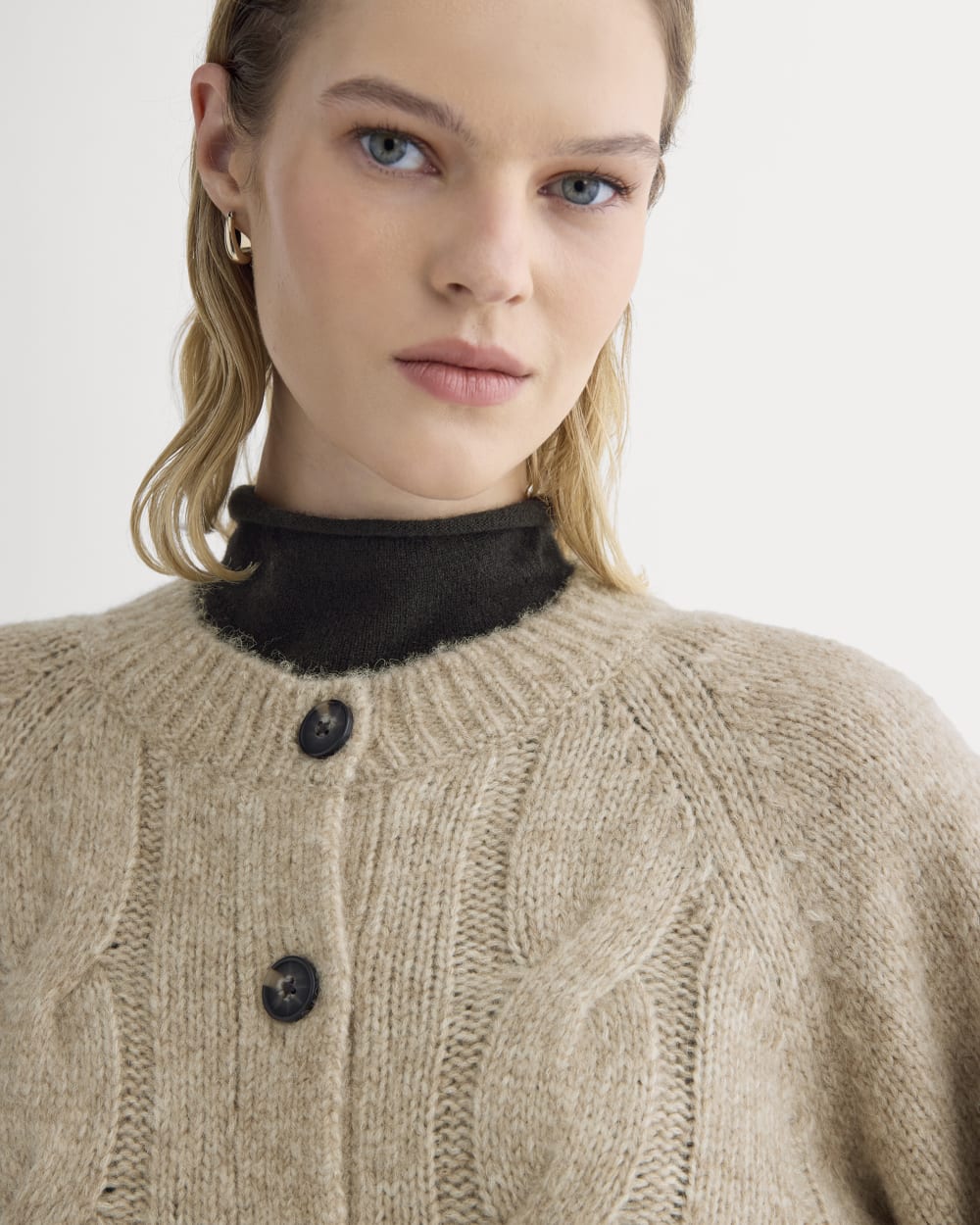 Cloud Cable Cardigan | Heathered Oatmeal