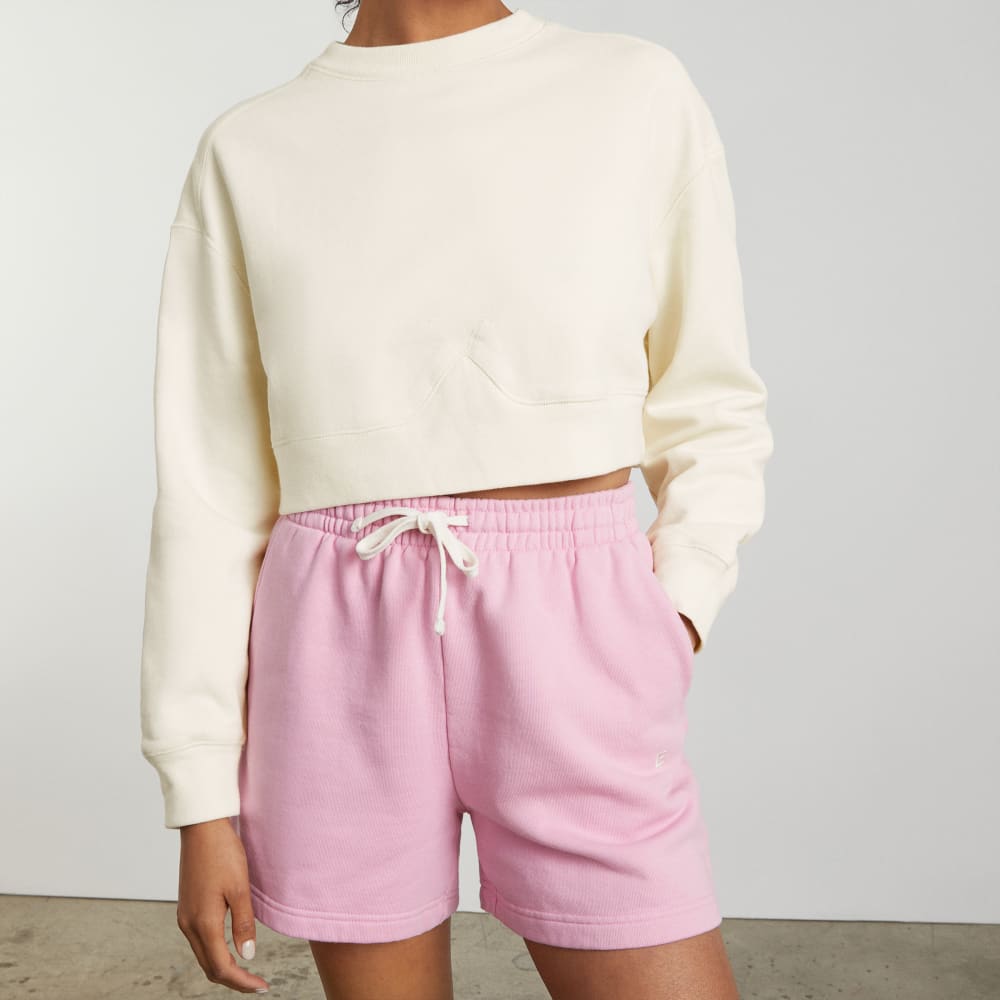 The Organic Cotton Cropped Crew | Canvas