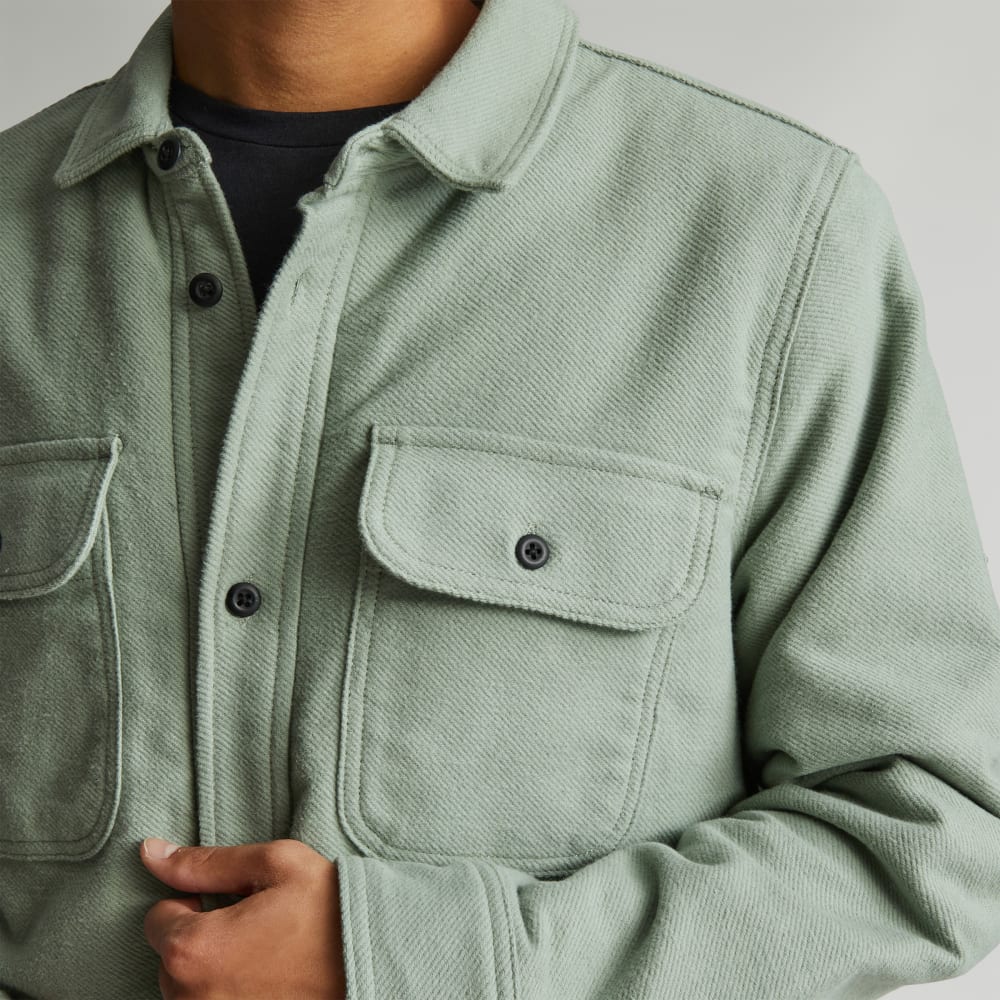The ReNew Fleece-Lined Heavyweight Overshirt | Lily Pad