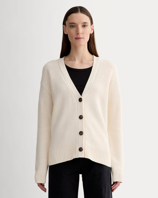The Cotton Honeycomb Cardigan | Canvas