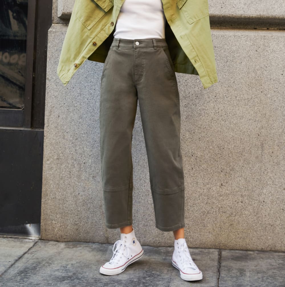 The Utility Barrel Pant | Pewter Green | Regular