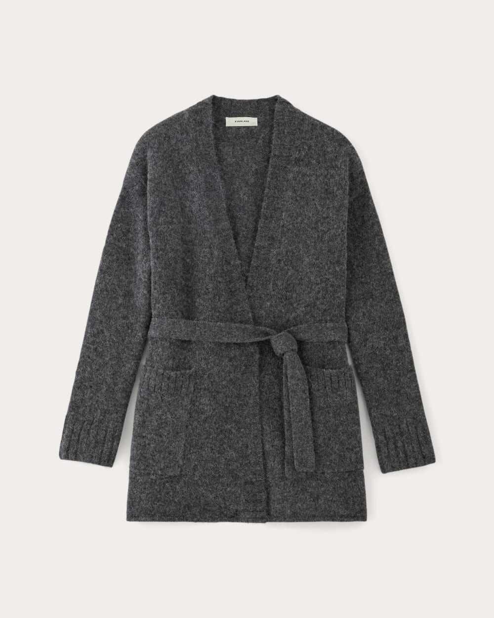 The Robe Cardigan in Alpaca | Dark Charcoal