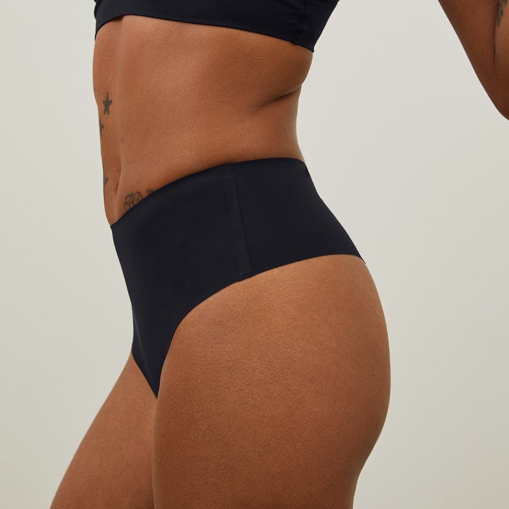 The Invisible High-Rise Thong | Black