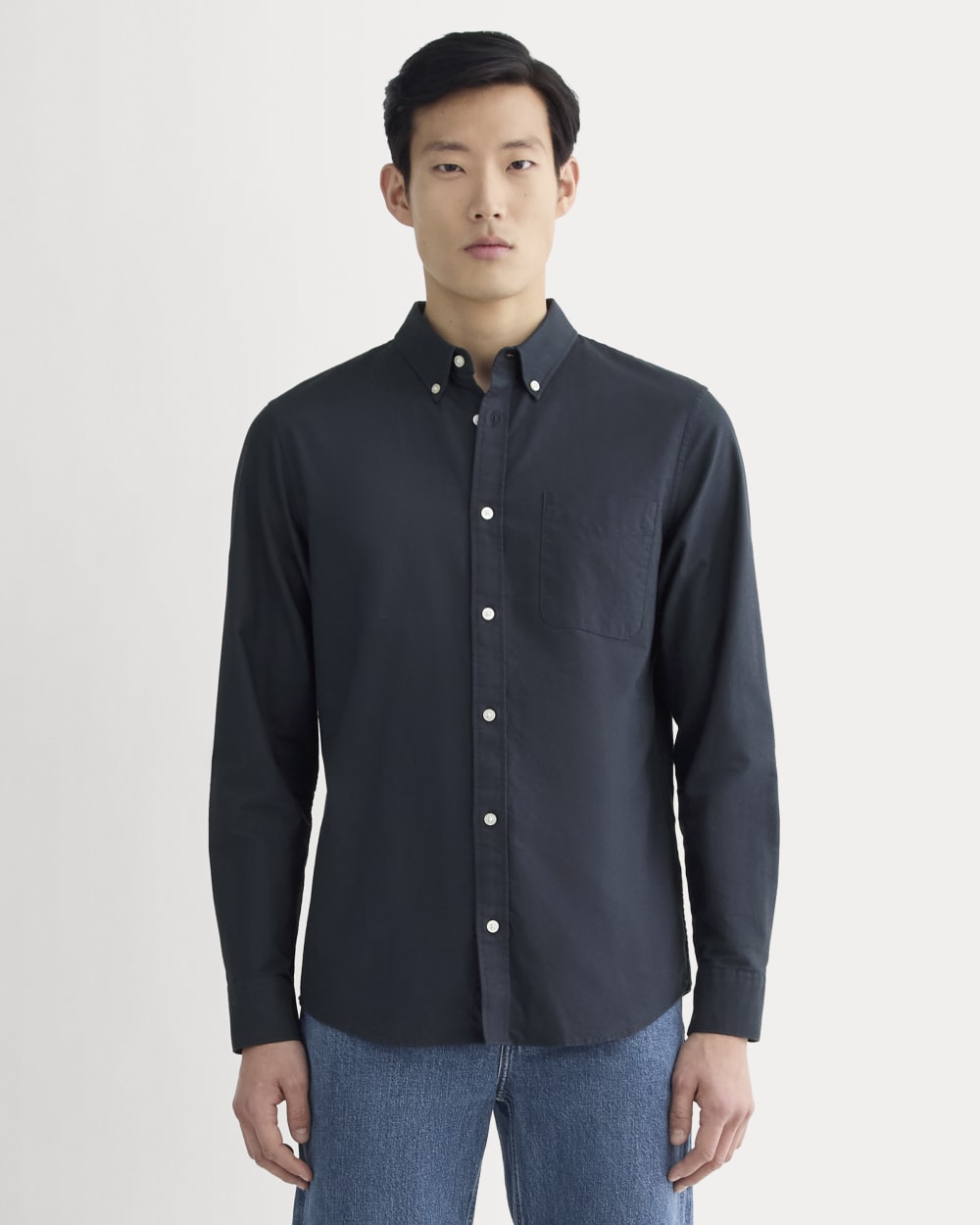 The Slim Oxford Shirt | Navy | Standard