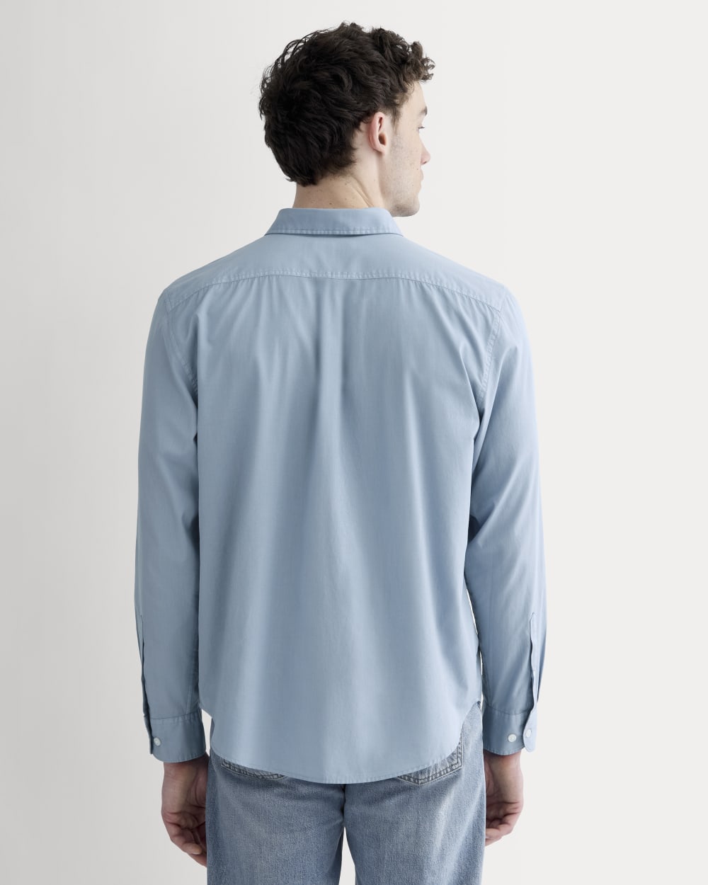 The Washed Poplin Shirt | Soft Blue