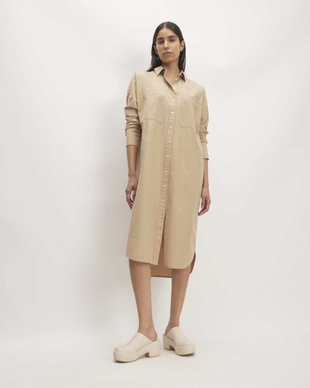 The Midi Cotton Shirt Dress | Cornstalk