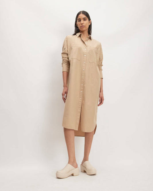 The Midi Cotton Shirt Dress | Cornstalk