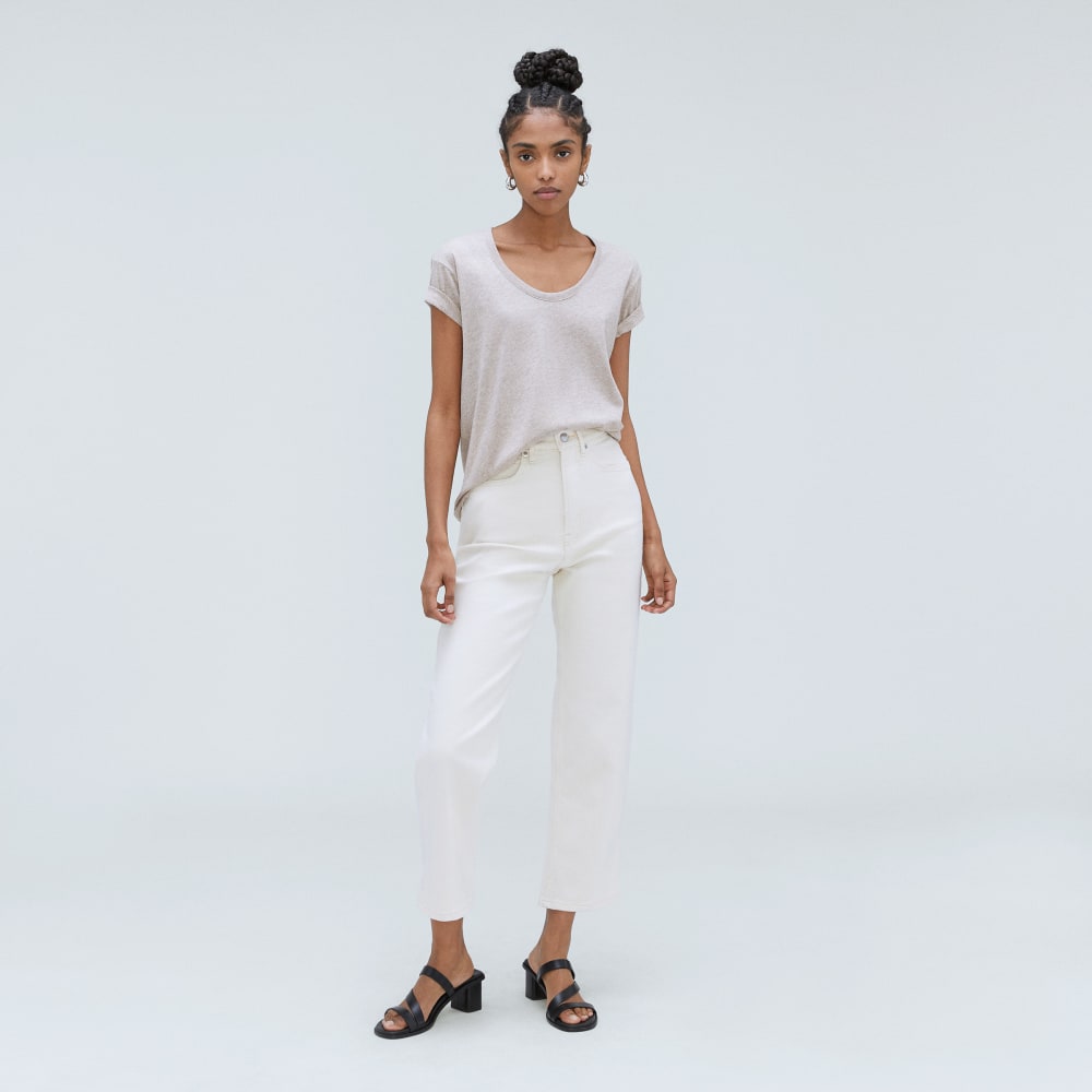 The Air Scoop-Neck Tee | Heathered Oatmeal